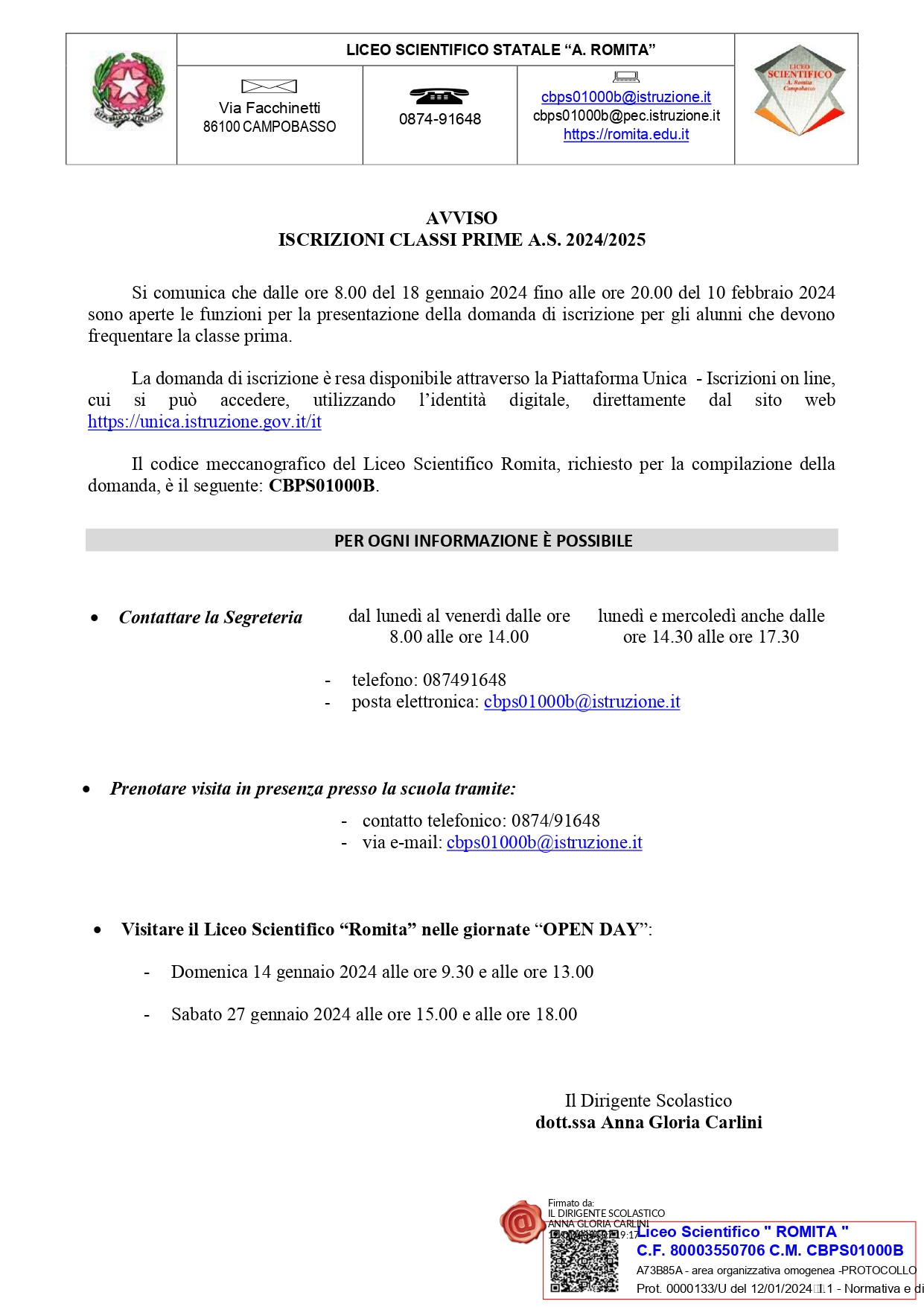 AVVISO ISCRIZIONI CLASSI PRIME A.S. 2024 2025.pdf.pades page 0001